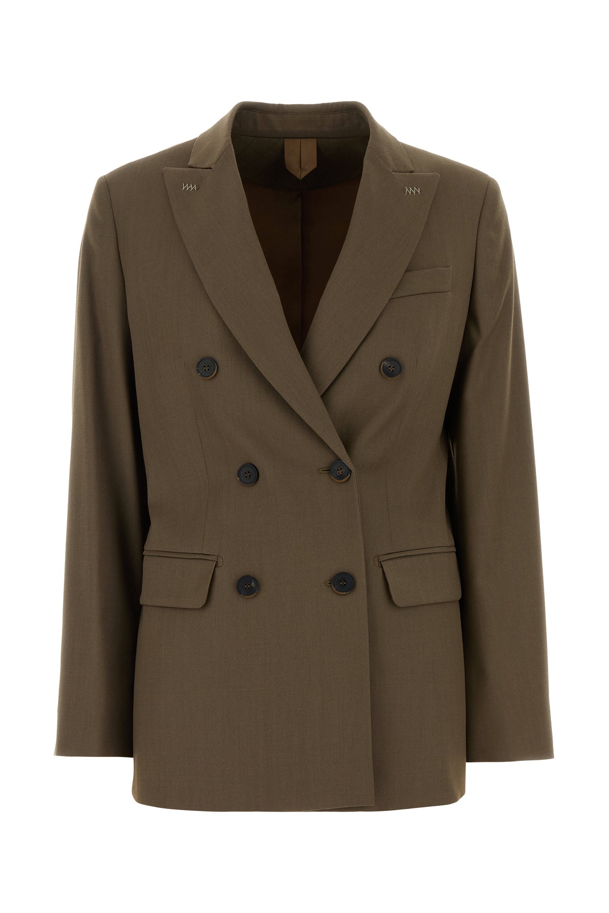 Max Mara Giacca Unione in lana verde salvia