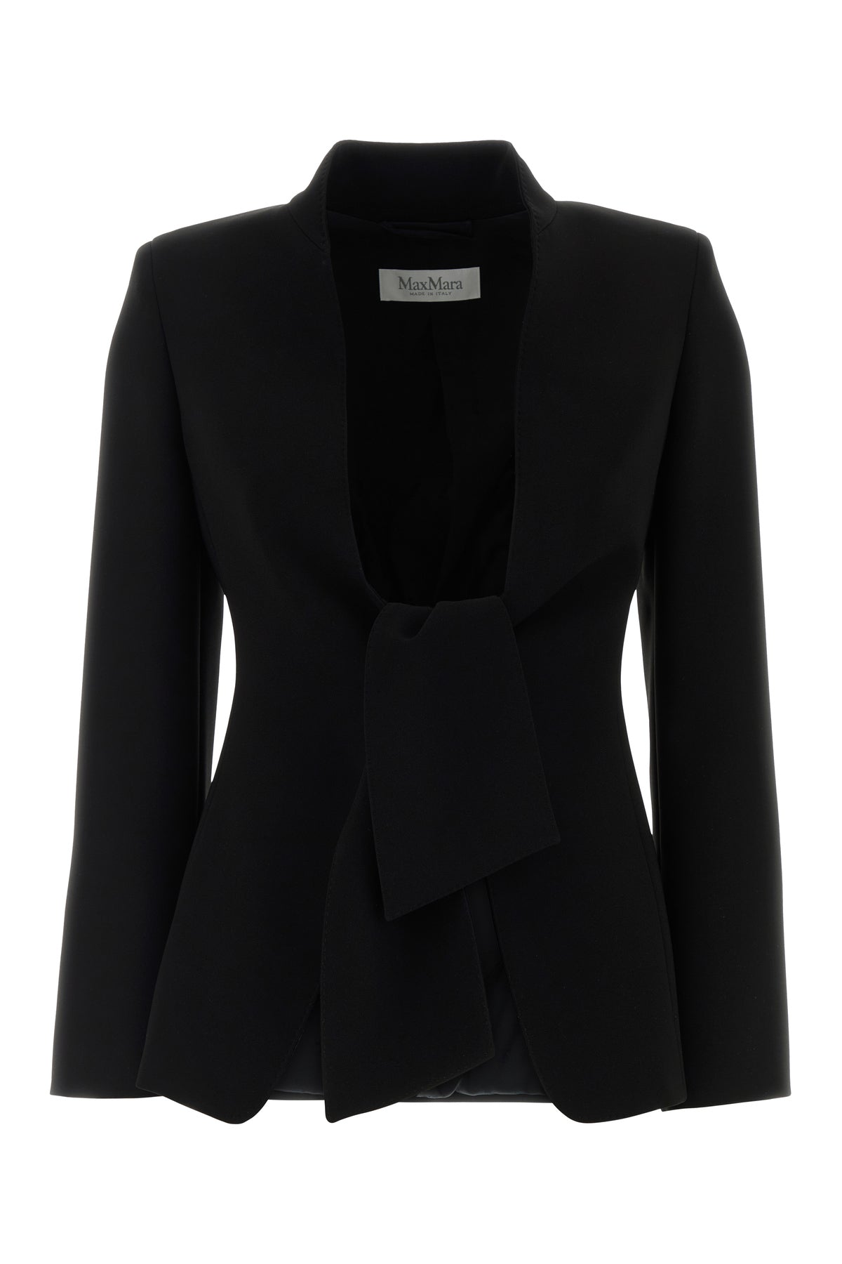 Max Mara Giacca Palo in crepe nero