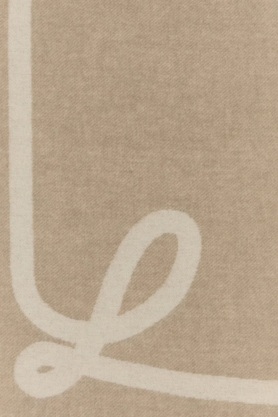 Loewe Sciarpa in misto lana tortora, view 3