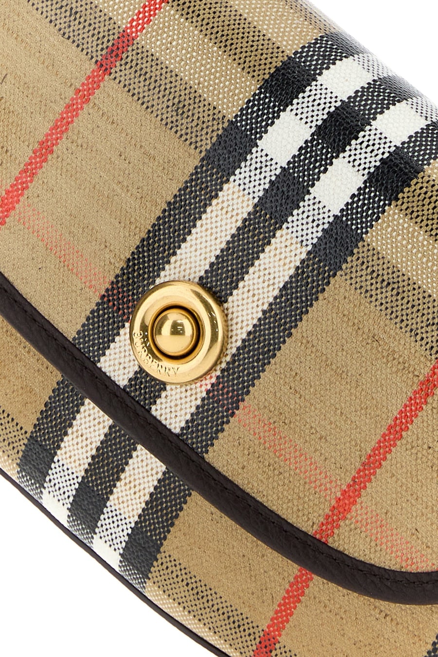 Burberry Borsa a tracolla Highlands piccola in tela stampata, view 4