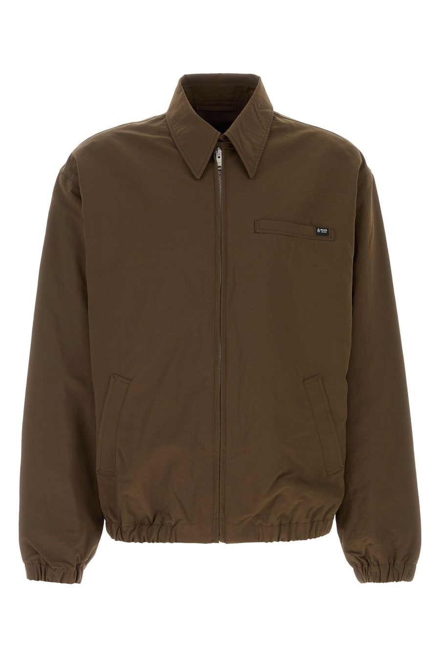 Prada Giubbino in nylon marrone