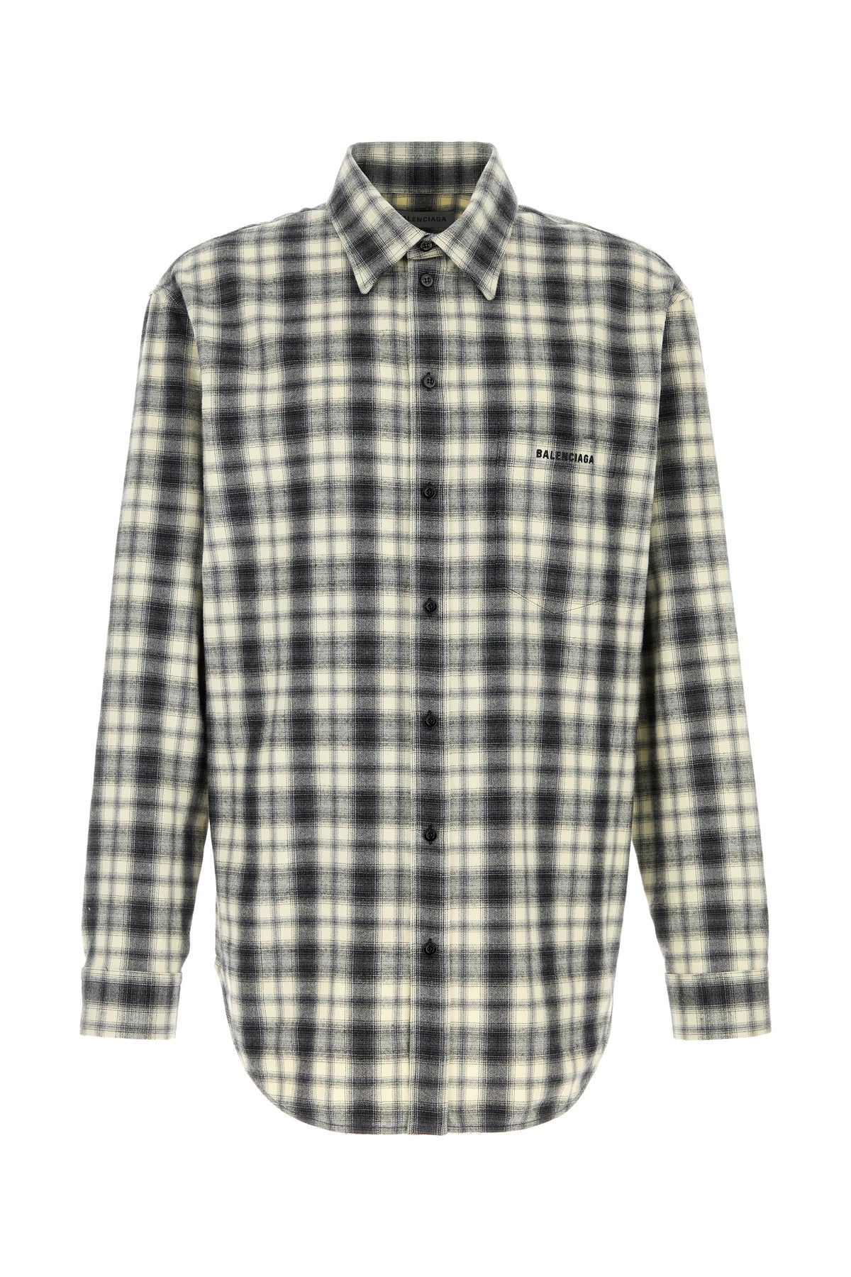 Balenciaga Camicia in flanella ricamata