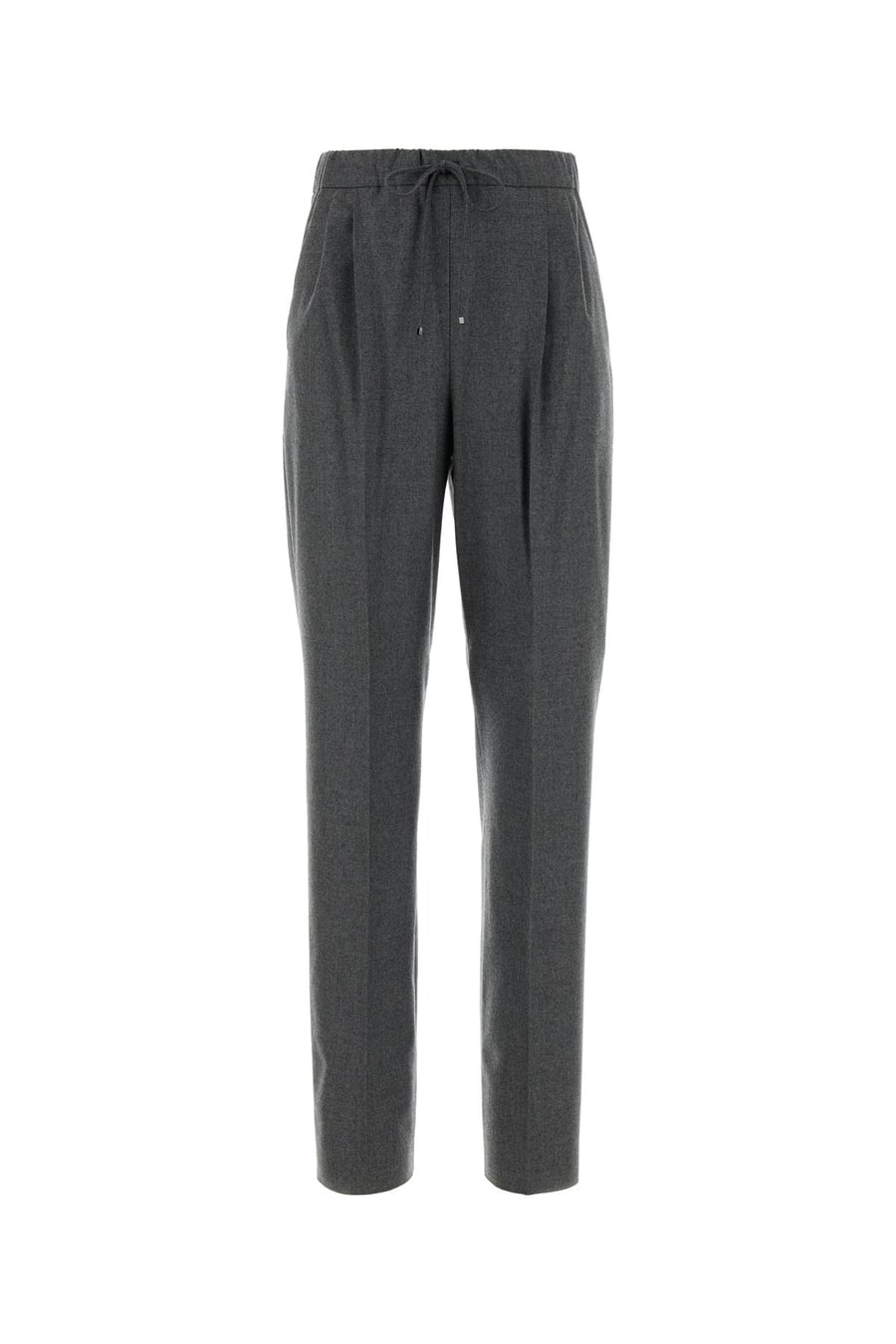 Max Mara Pantalone Zamia in cashmere stretch grigio scuro