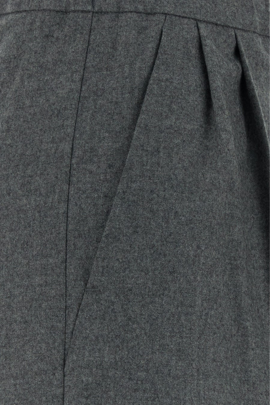 Max Mara Pantalone Zamia in cashmere stretch grigio scuro, view 3