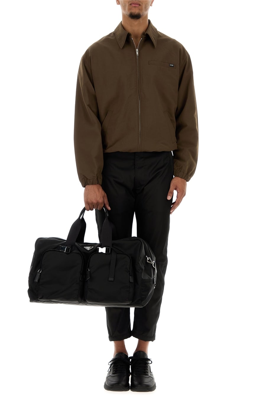 Prada Pantalone in Re-Nylon nero, view 6