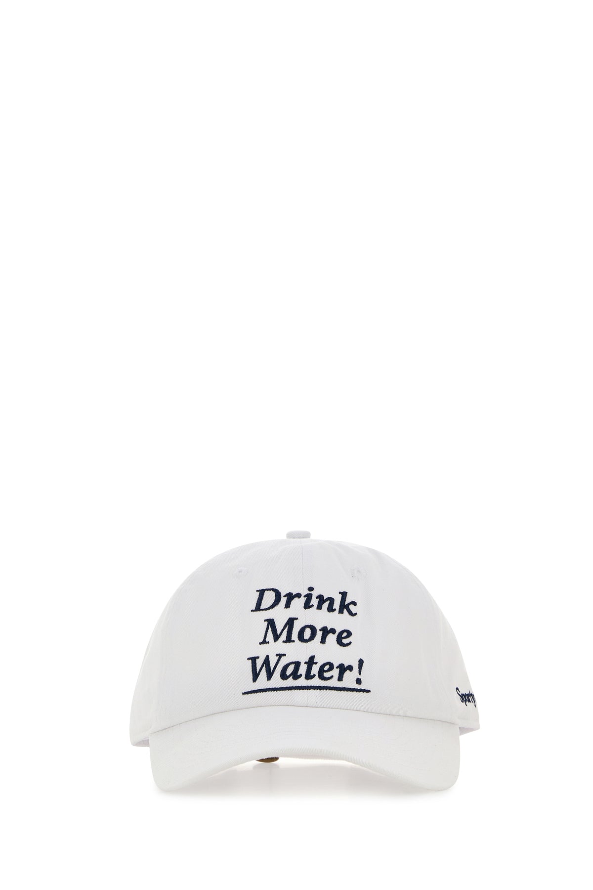 SPORTY & RICH Cappello da baseball in cotone bianco