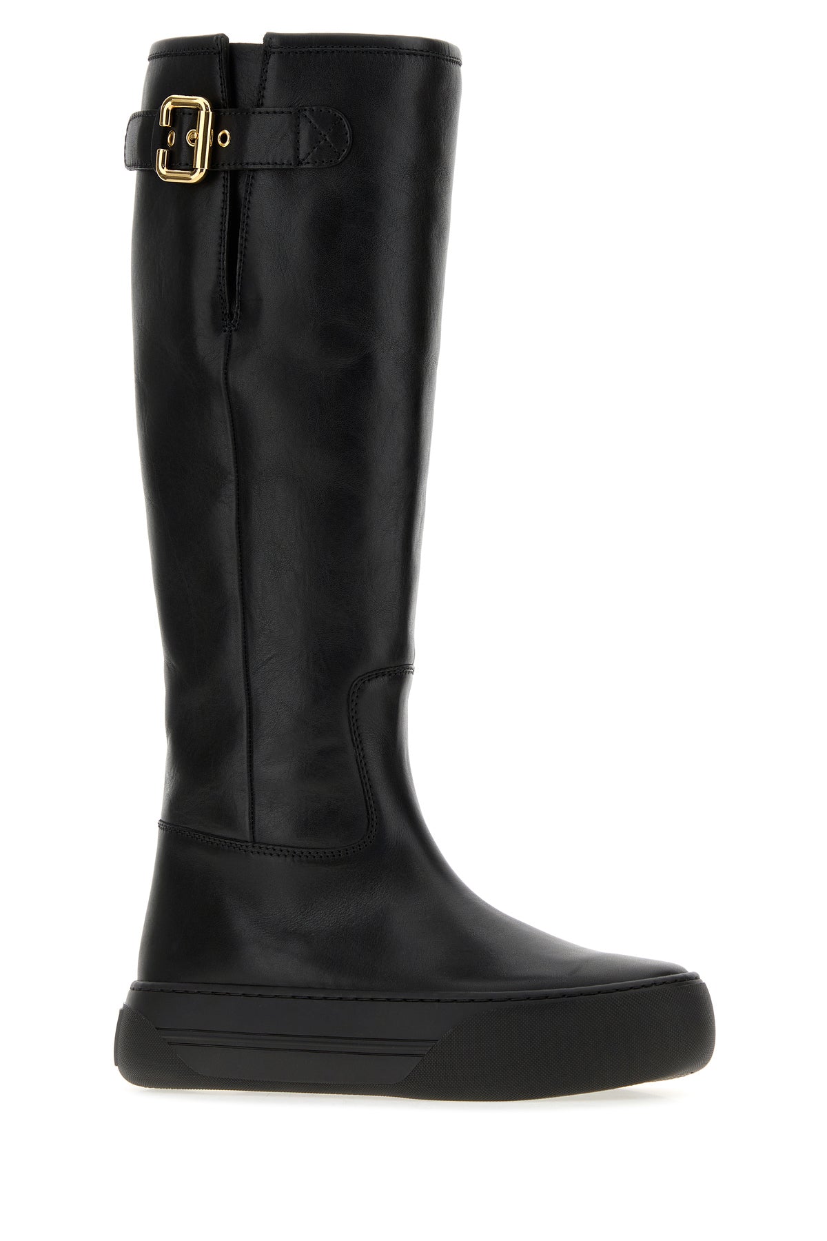 Chloé Stivali Delia in pelle nera, view 2