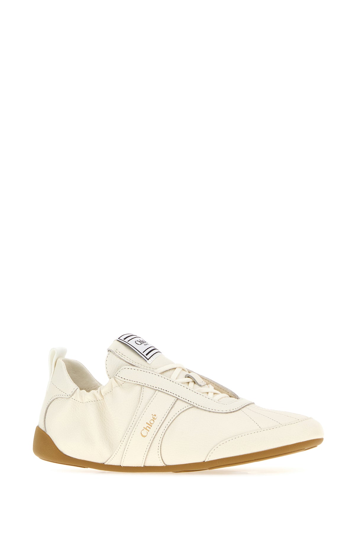 Chloé Sneakers Chloé Kick in pelle avorio, view 2