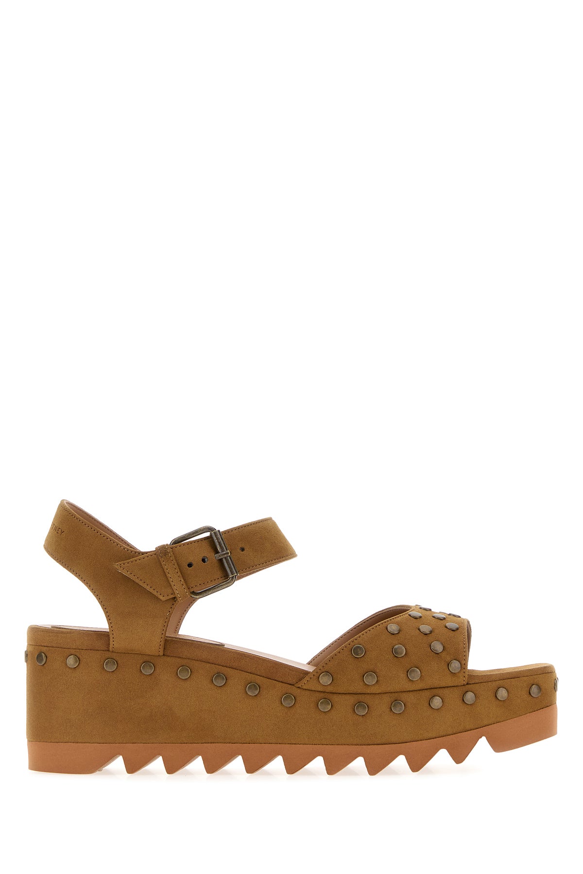 Stella McCartney Sandali Elyse in alter suede biscotto