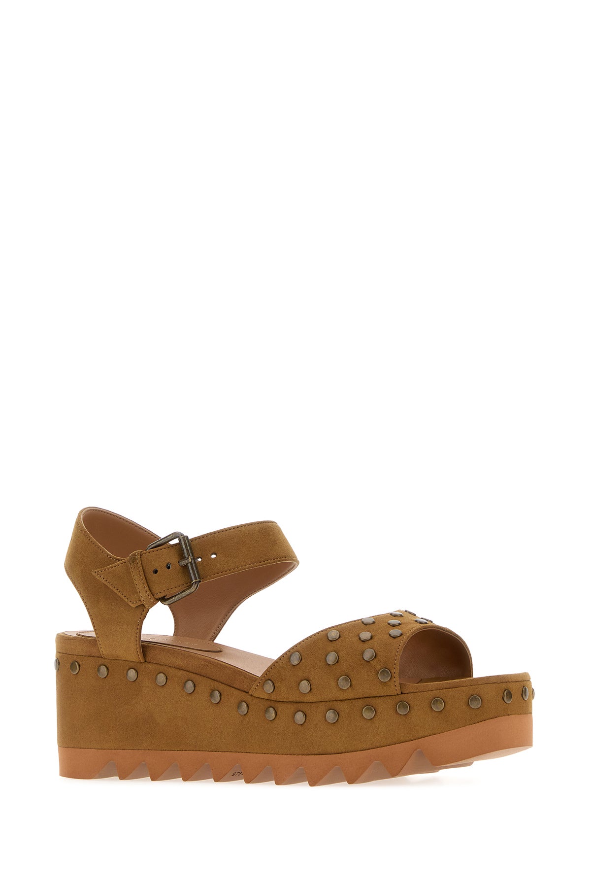 Stella McCartney Sandali Elyse in alter suede biscotto, view 2