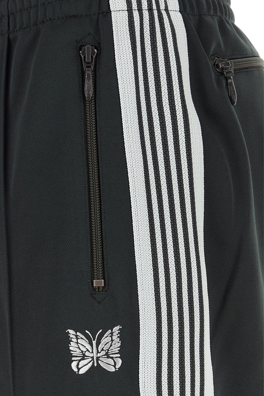 NEEDLES Pantalone jogging in poliestere nero, view 3
