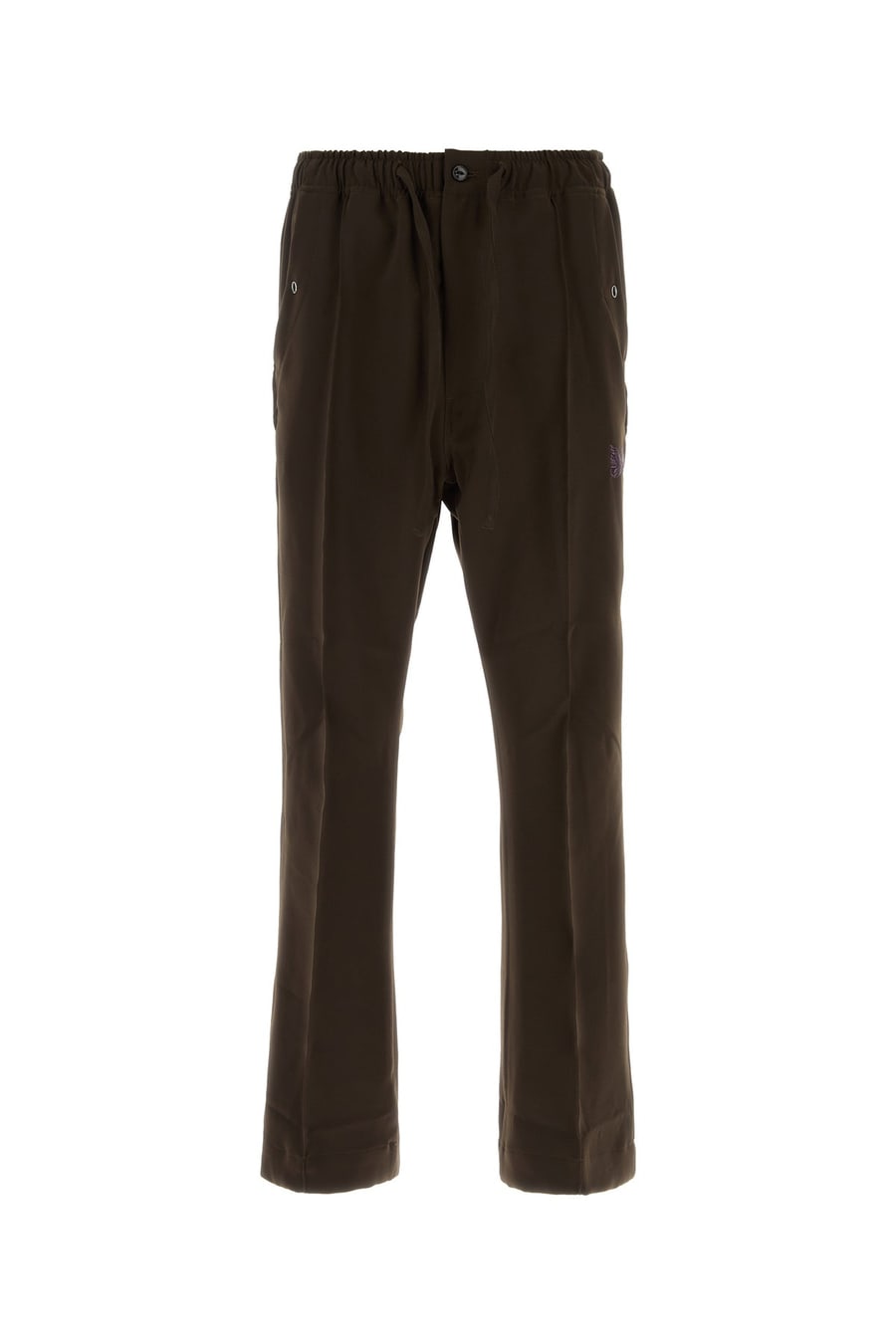 NEEDLES Pantalone jogging in misto poliestere marrone
