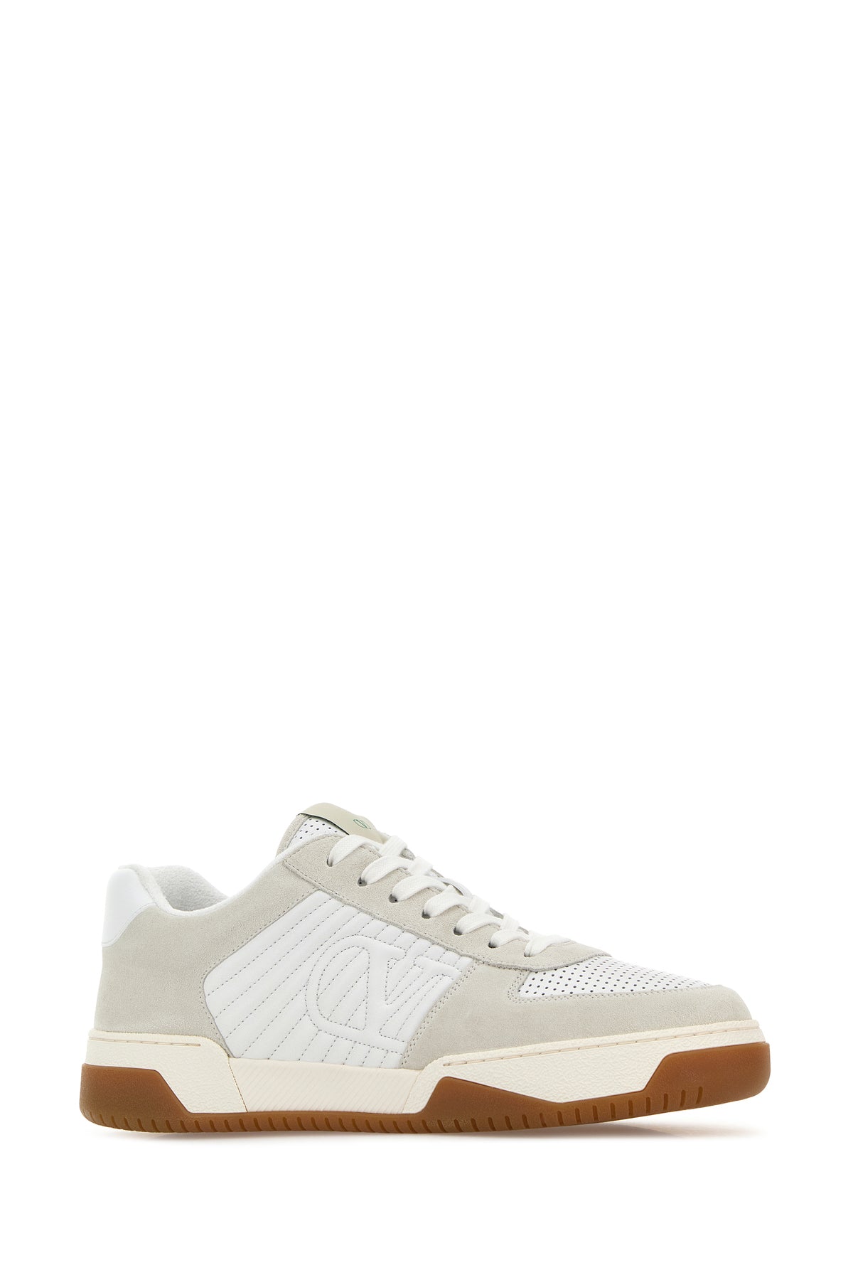 Valentino Garavani Sneakers Sparry bicolor in pelle e pelle scamosciata, view 2