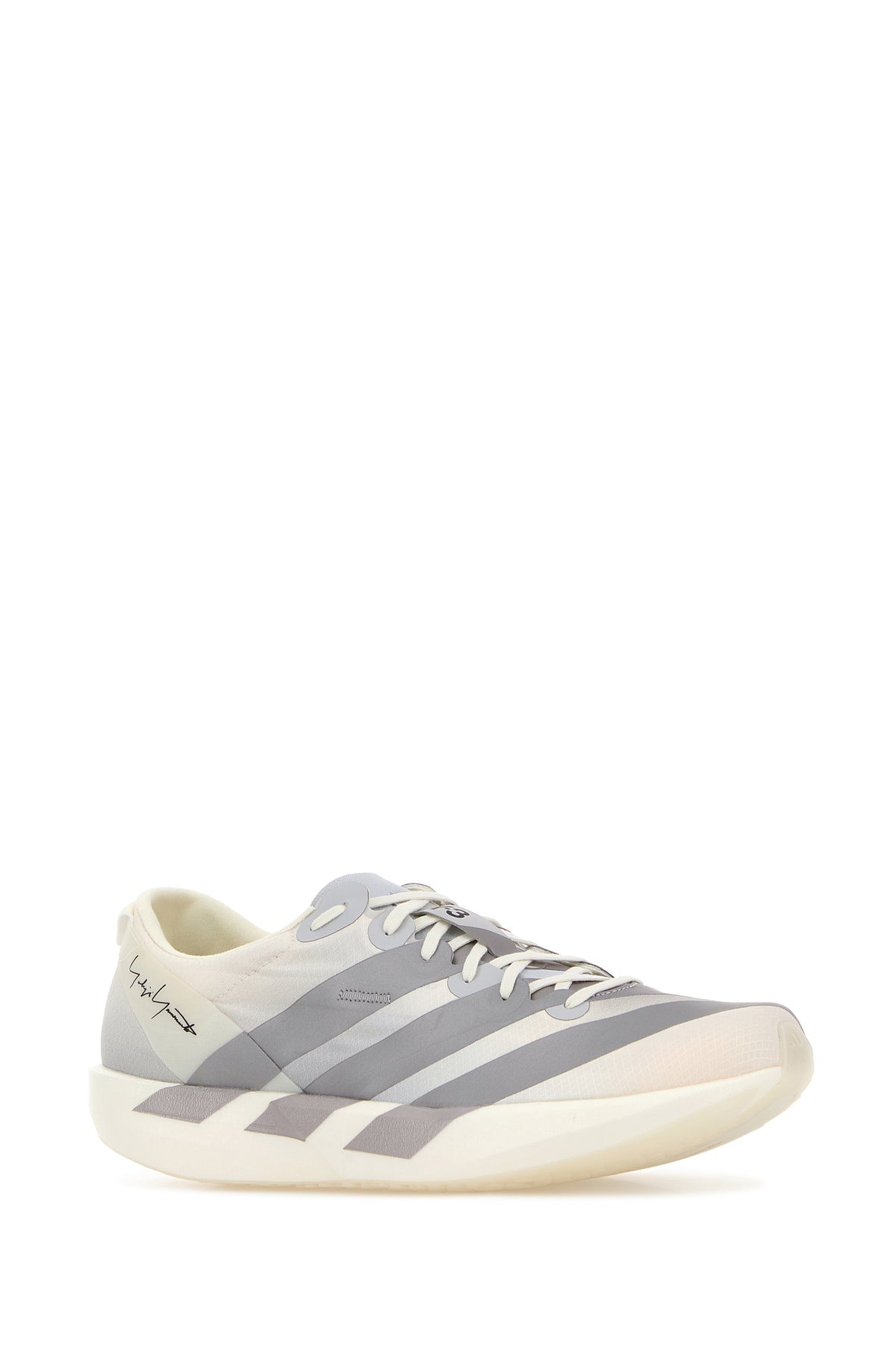 Y3 YAMAMOTO Sneakers Y3 Adios 9 in tessuto grigio chiaro, view 2