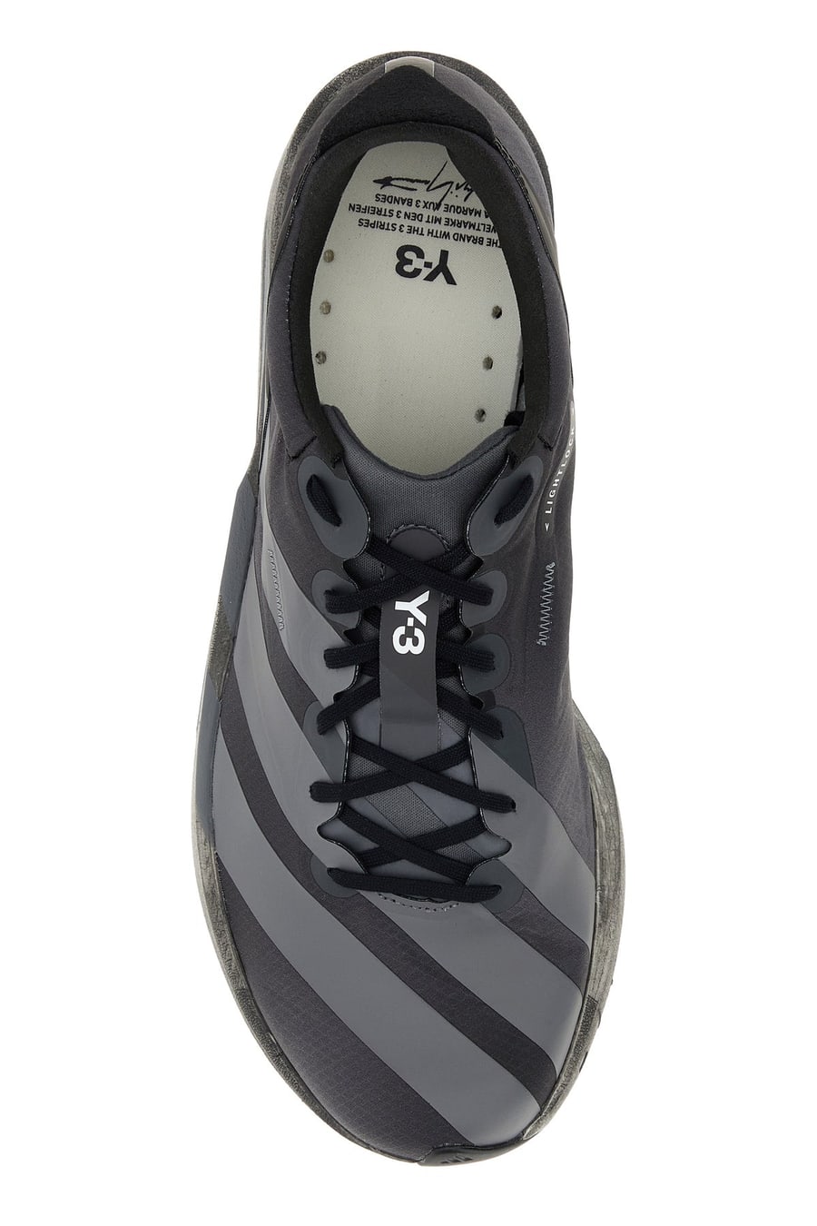 Y3 YAMAMOTO Sneakers Y3 Adios 9 in tessuto ardesia, view 4