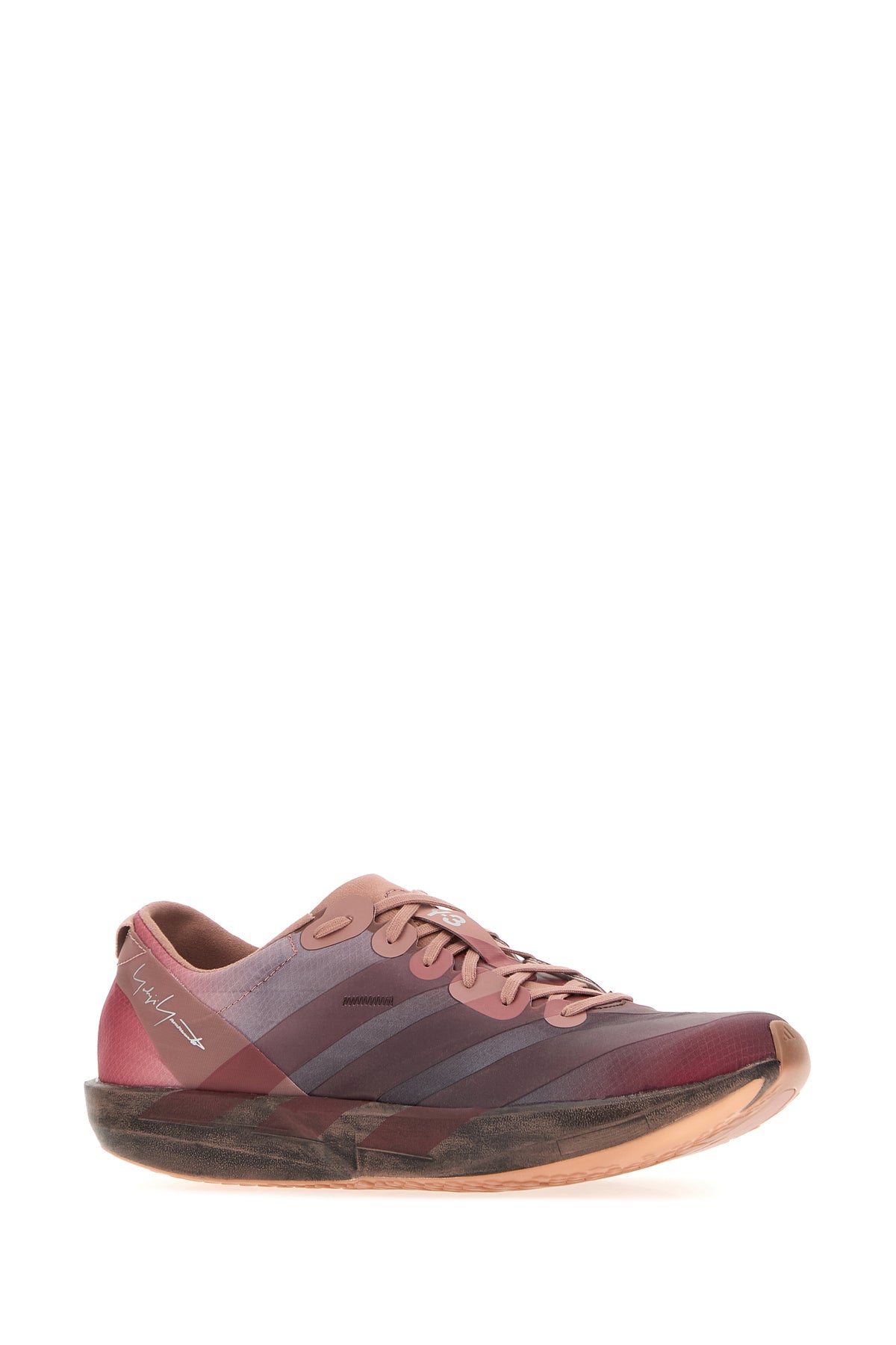 Y3 YAMAMOTO Sneakers Y3 Adios 9 in tessuto rosa scuro, view 2