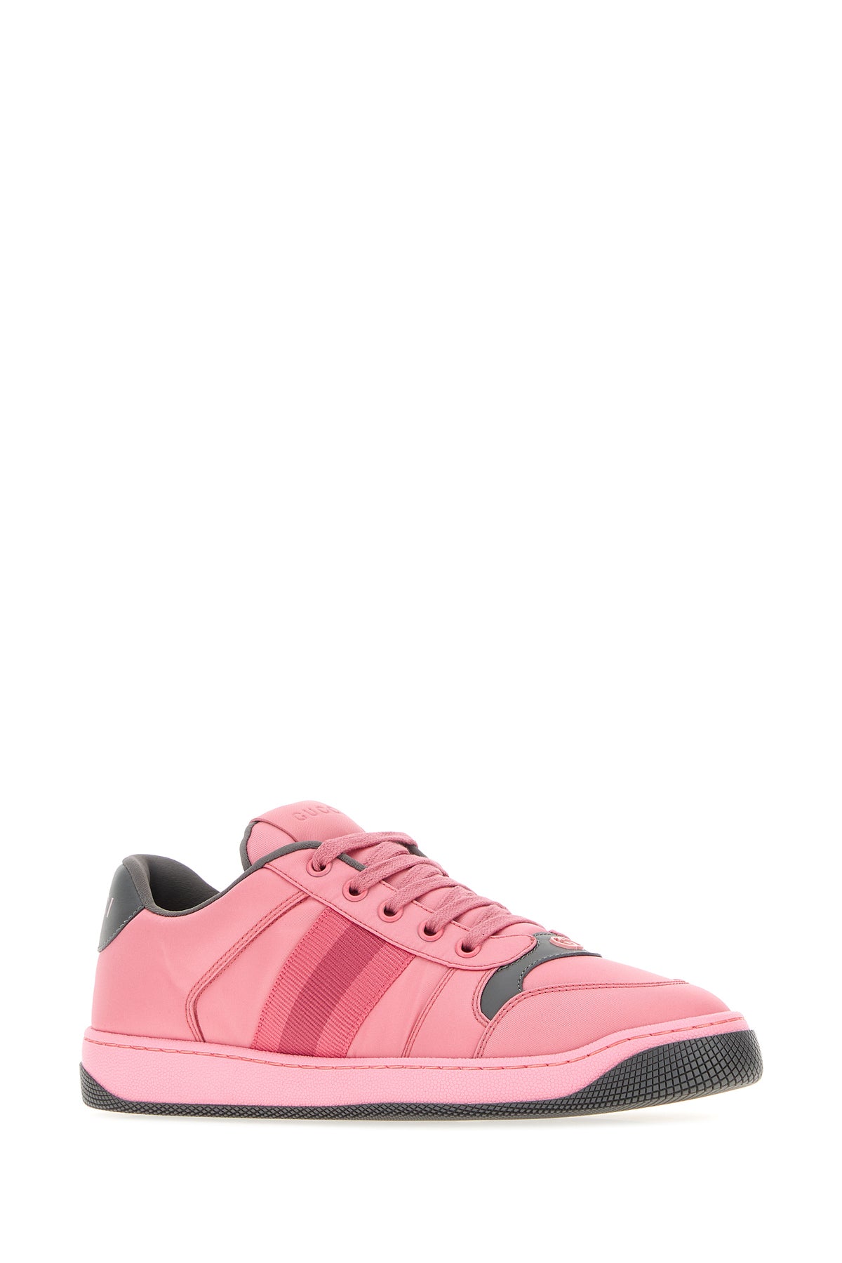 Gucci Sneaker Screener in tessuto rosa, view 2