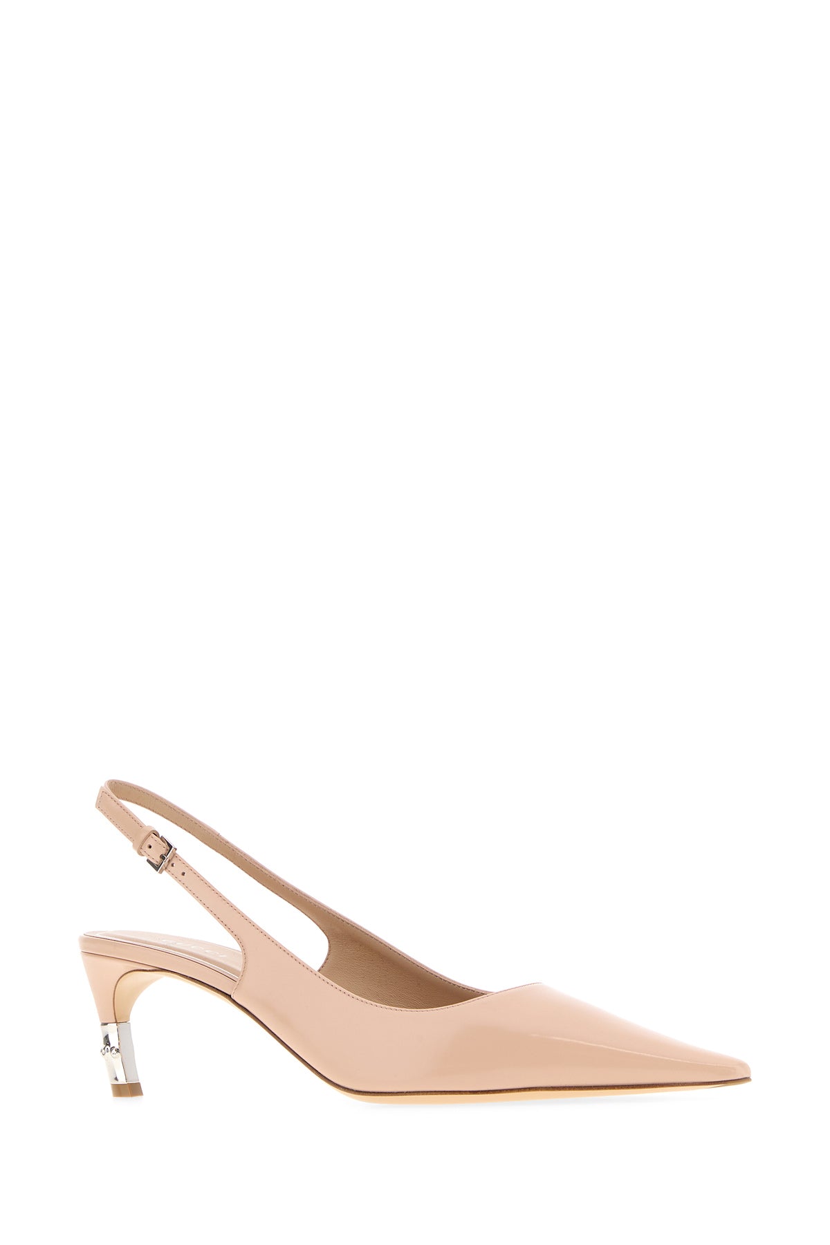 Gucci Scarpe con tacco Castello in pelle rosa, view 2