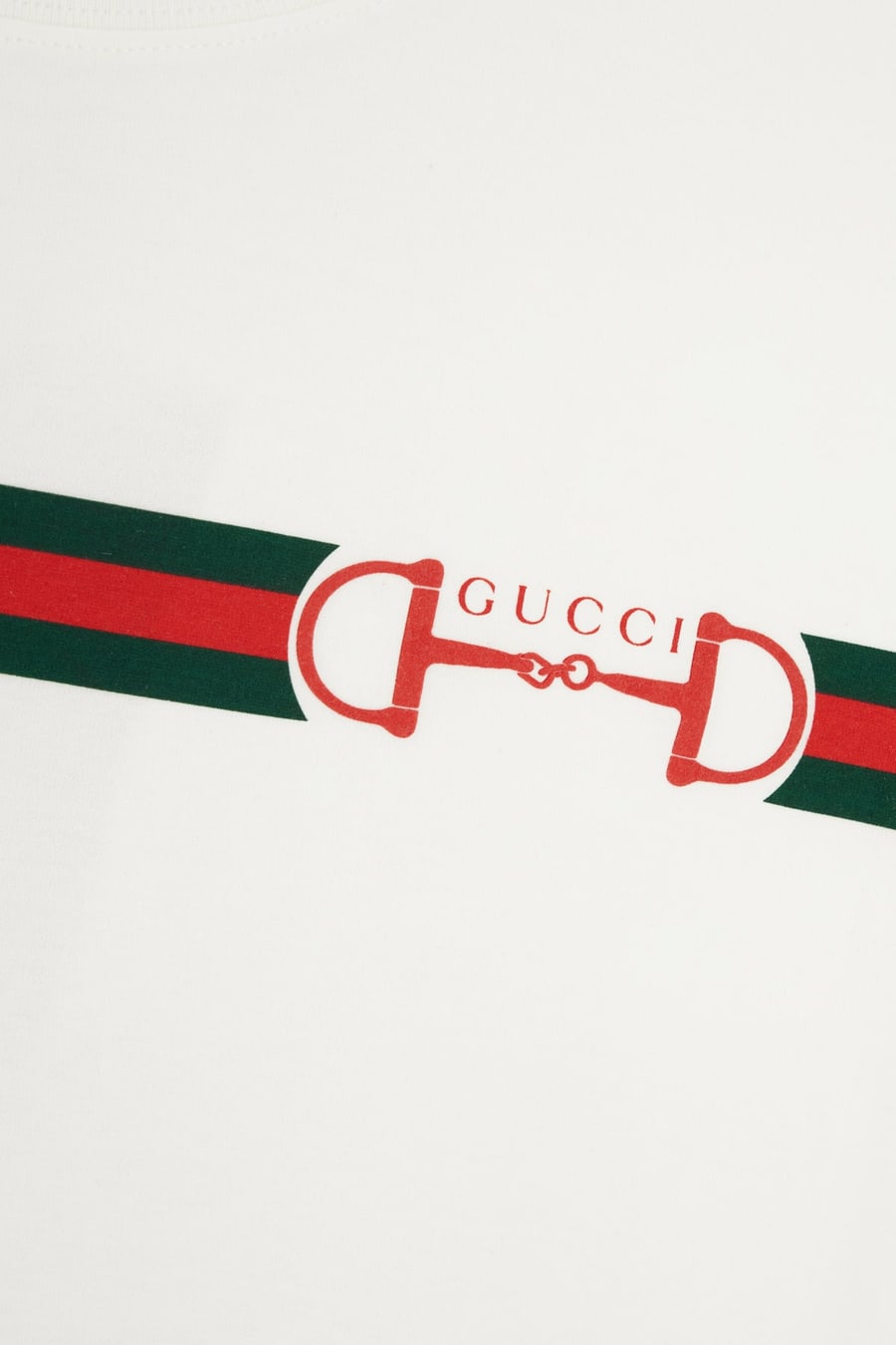 Gucci T-shirt in cotone bianco, view 3