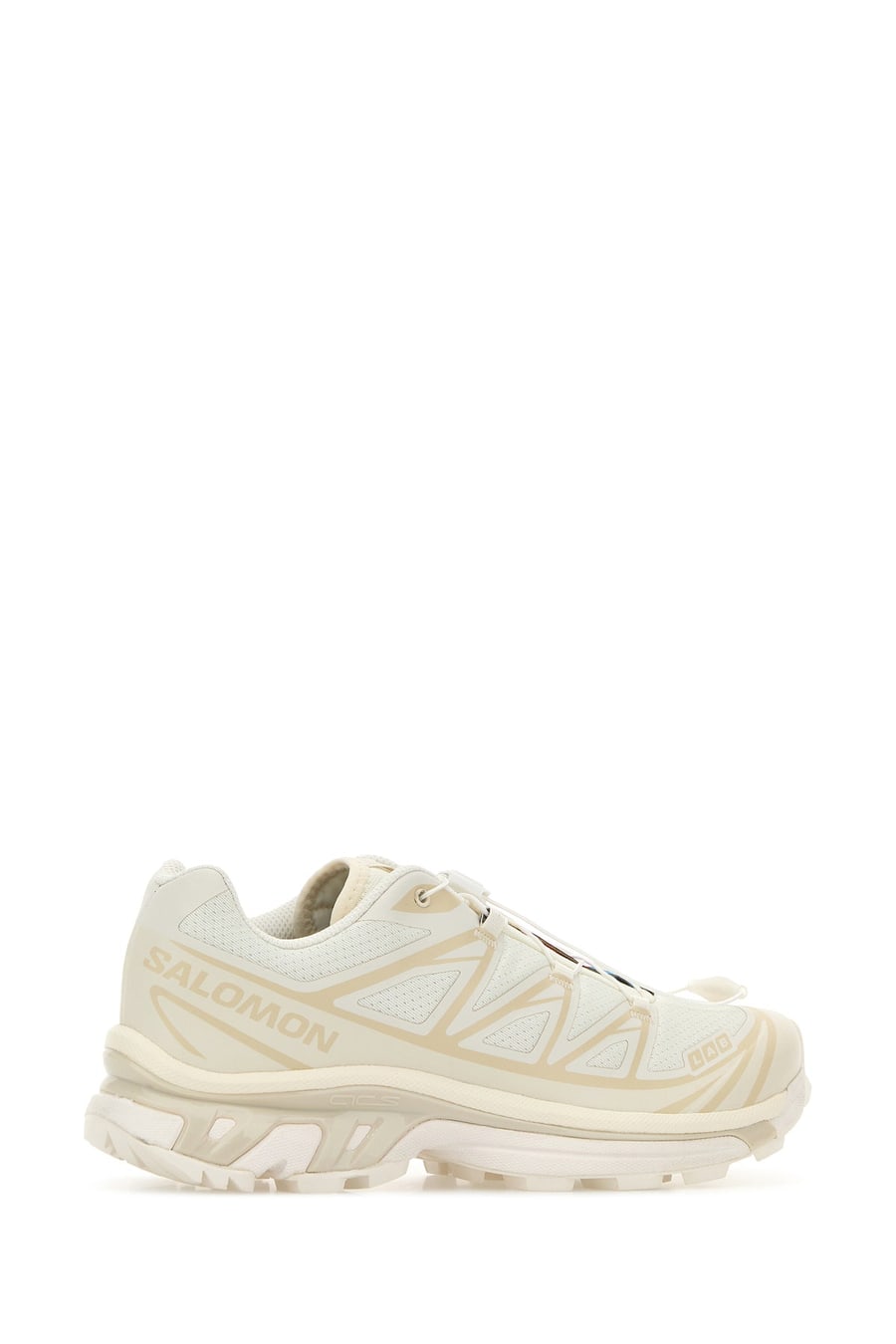SALOMON Sneakers XT-6 crema in tessuto e gomma, view 3