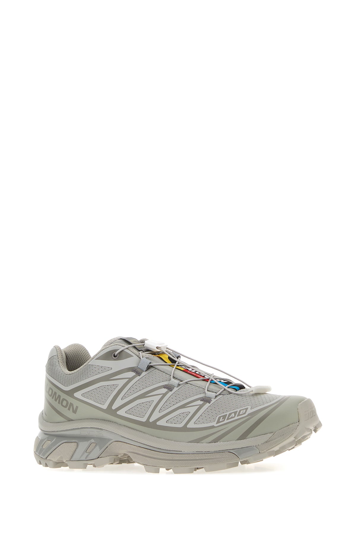 SALOMON Sneakers XT-6 grigie in tessuto e gomma, view 2