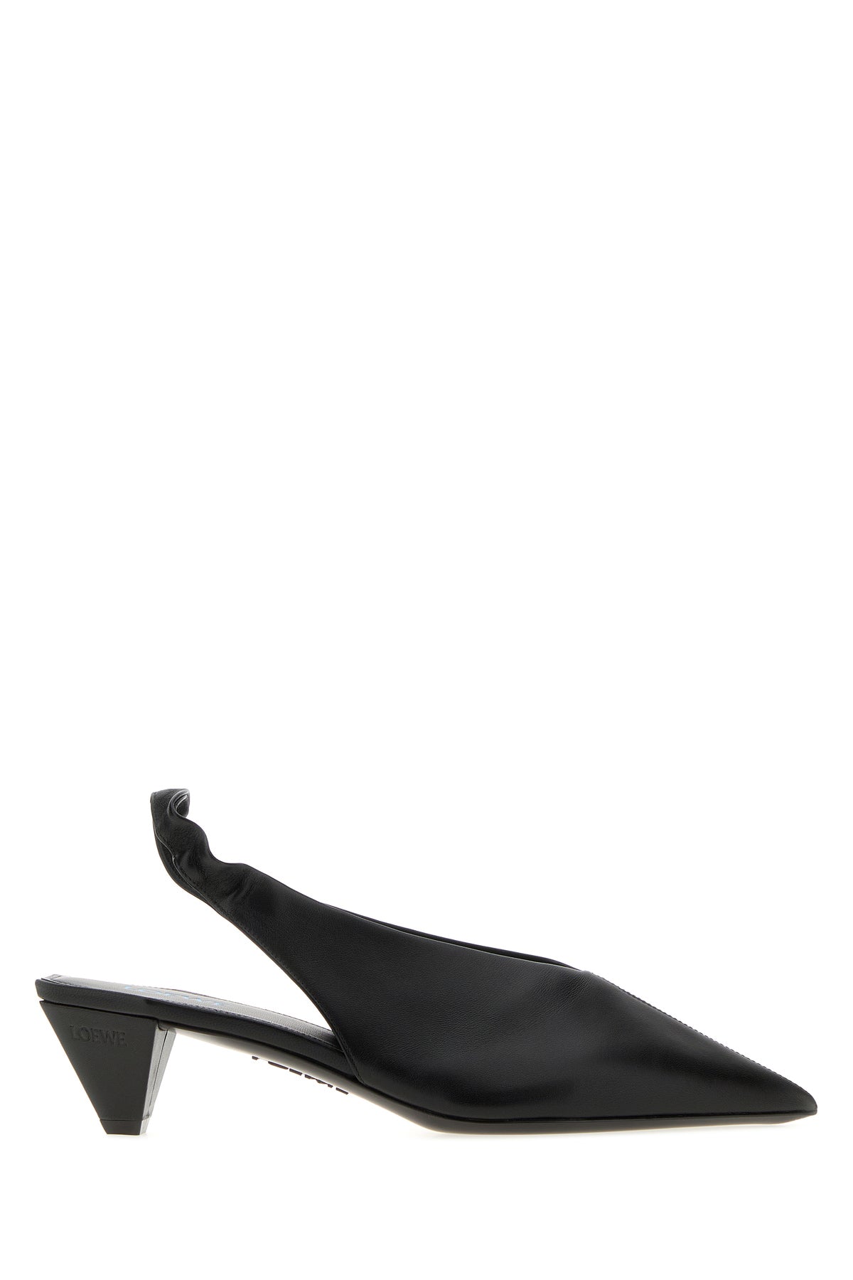 Loewe Scarpe con tacco Origami Cubic in pelle nera