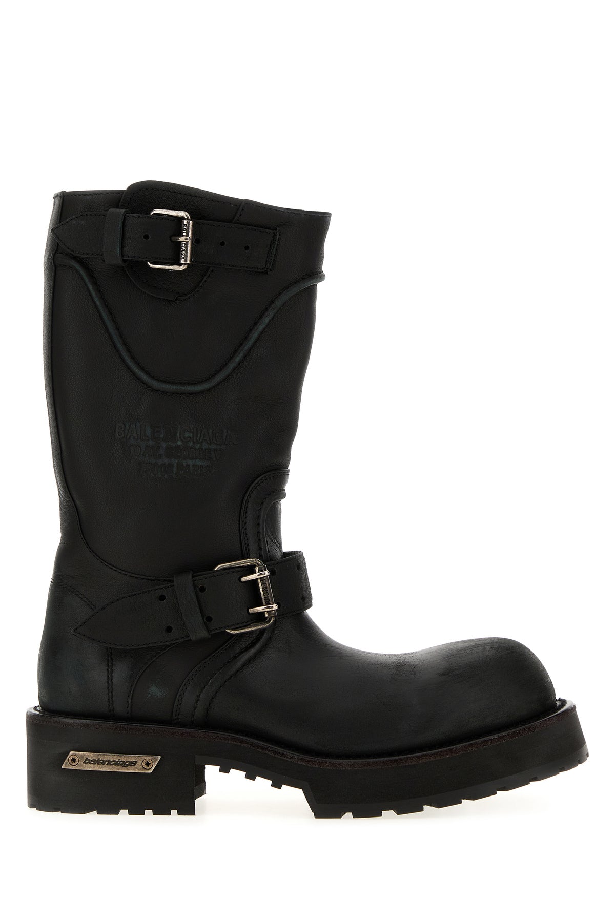 Balenciaga Stivali Venom in pelle ardesia