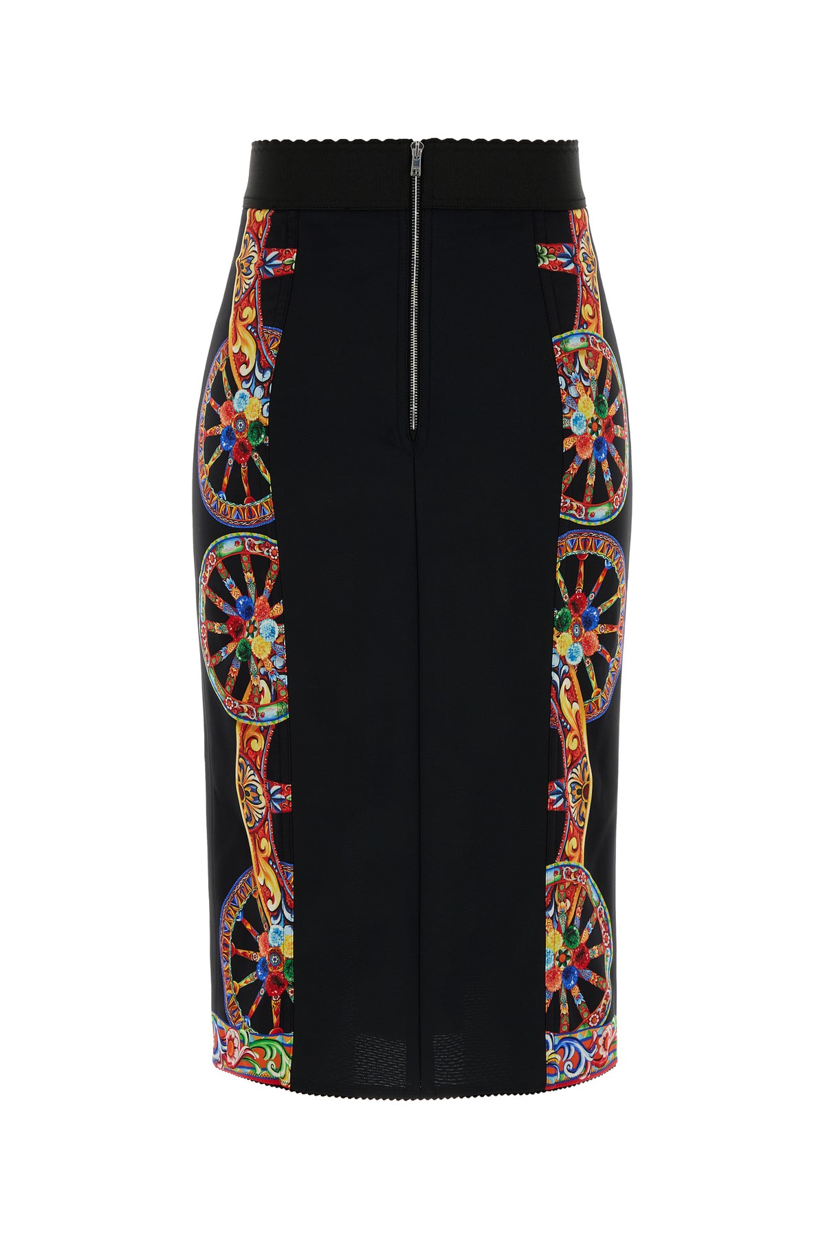 Dolce & Gabbana Gonna in charmeuse stampato, view 2