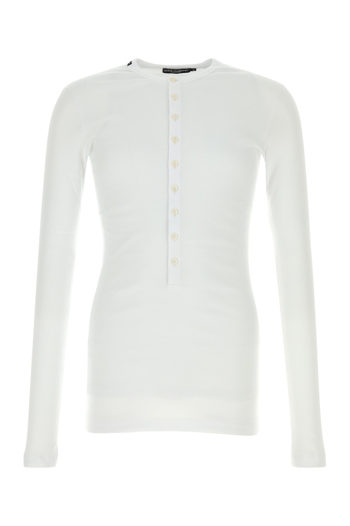 Dolce & Gabbana T-shirt in cotone stretch bianco