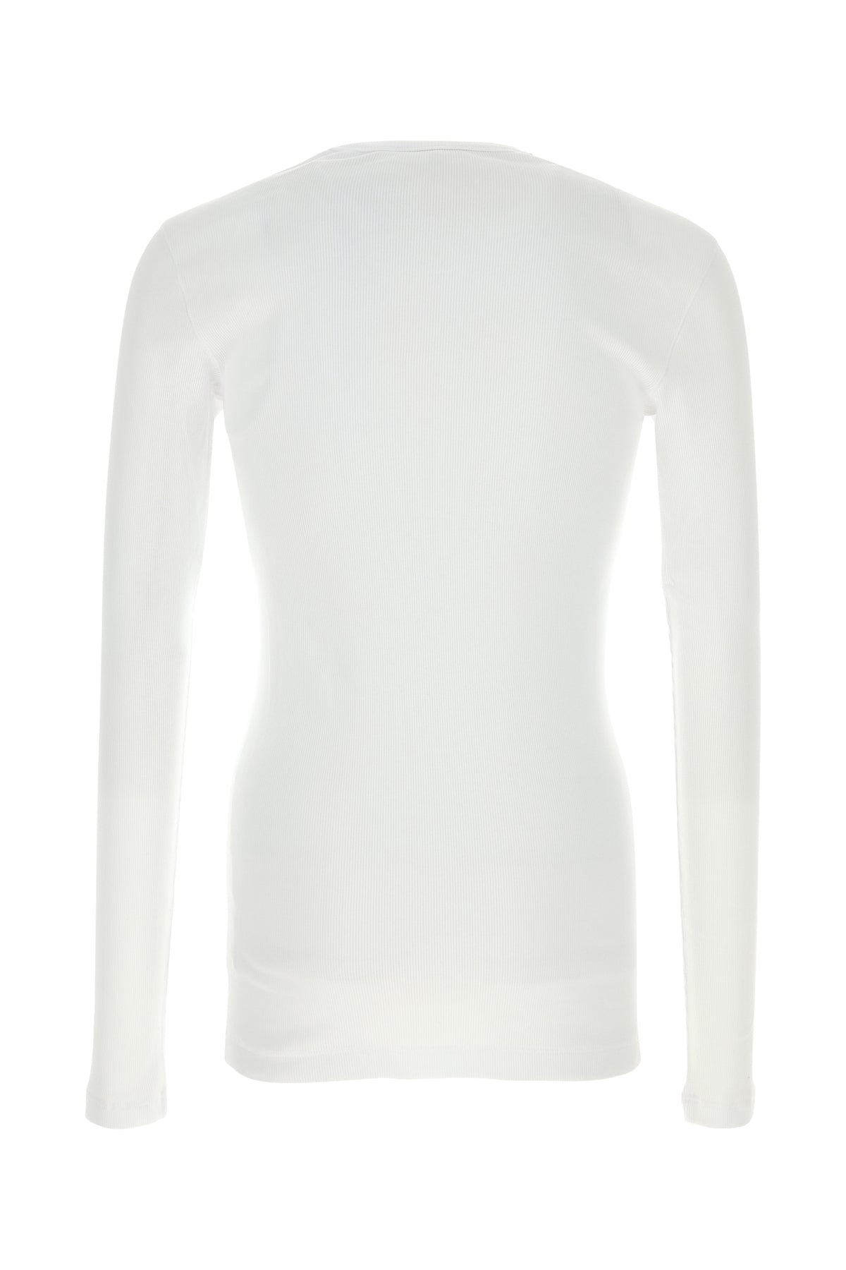 Dolce & Gabbana T-shirt in cotone stretch bianco, view 2