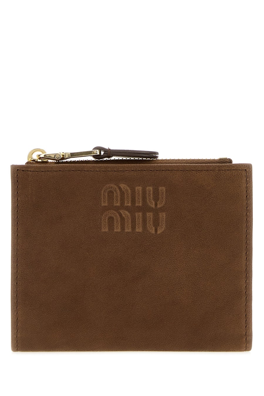 Miu Miu Portafoglio in nappa marrone