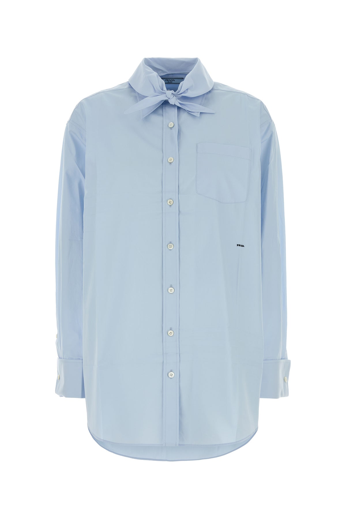 Prada Camicia in popeline azzurro