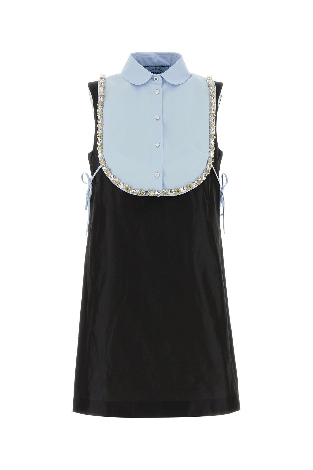 Prada Mini abito in taffetà nera
