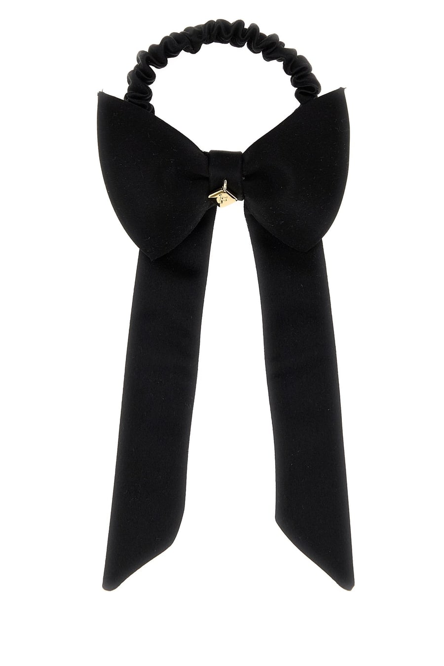 Ferragamo Scrunchie in raso nero