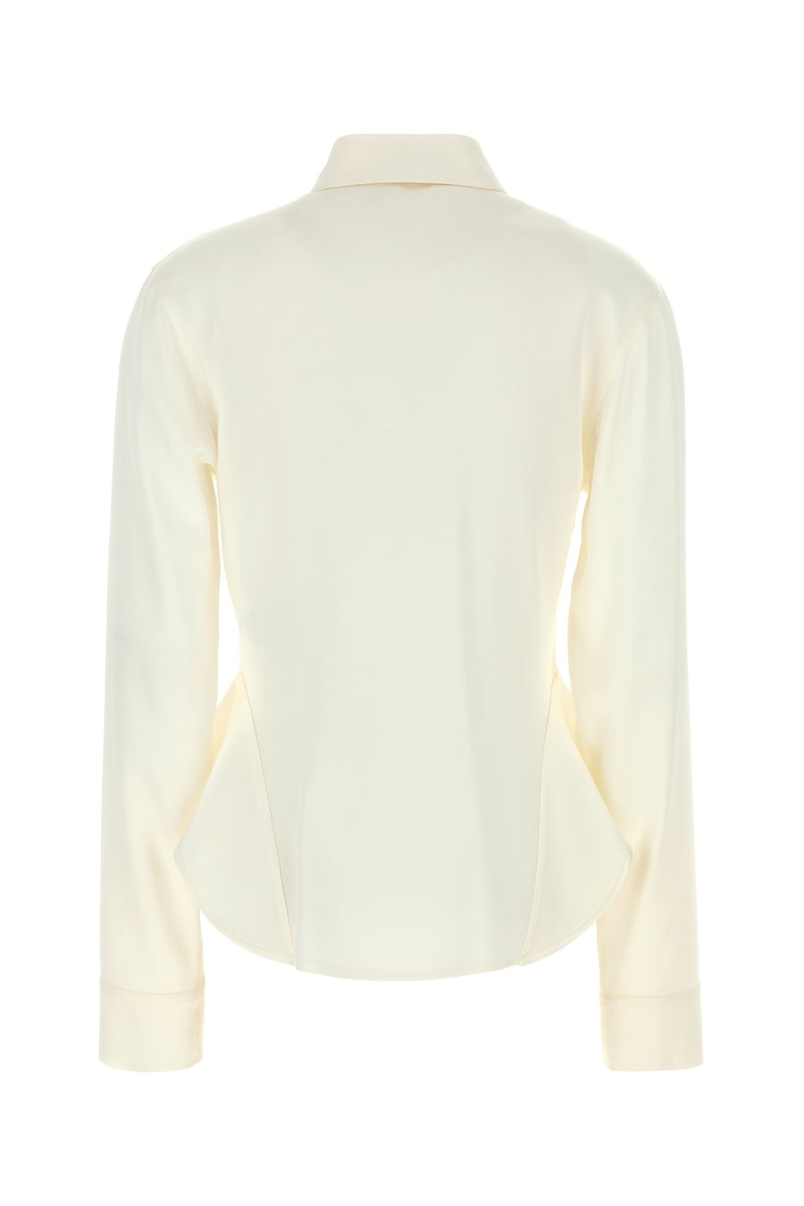 Stella McCartney Camicia in raso avorio, view 2