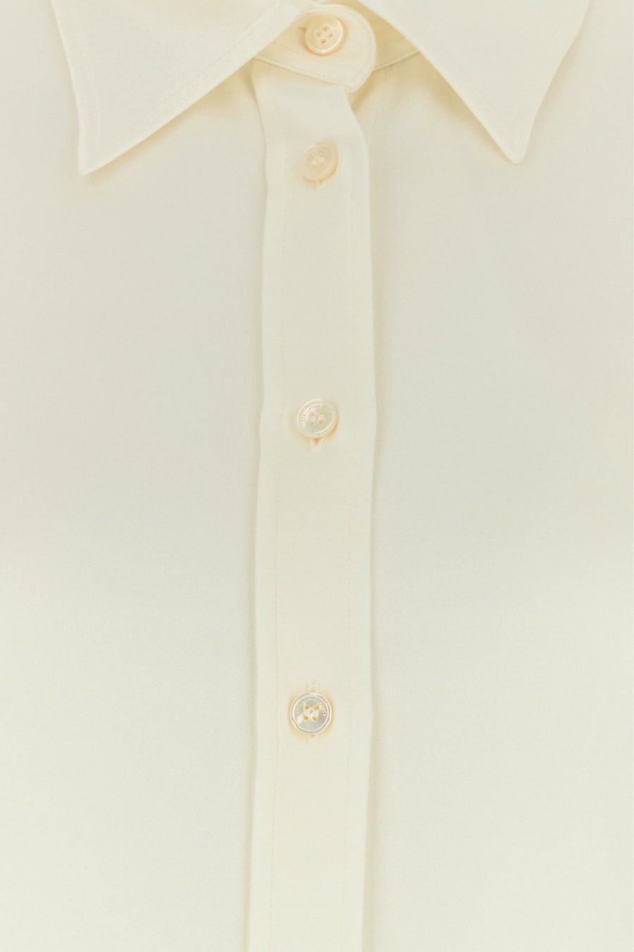 Stella McCartney Camicia in raso avorio, view 3