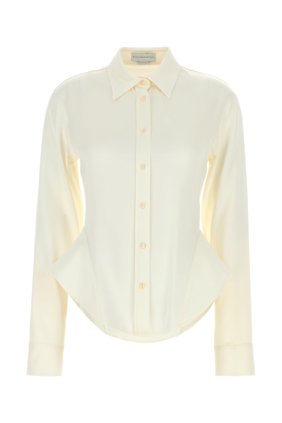 Stella McCartney Camicia in raso avorio