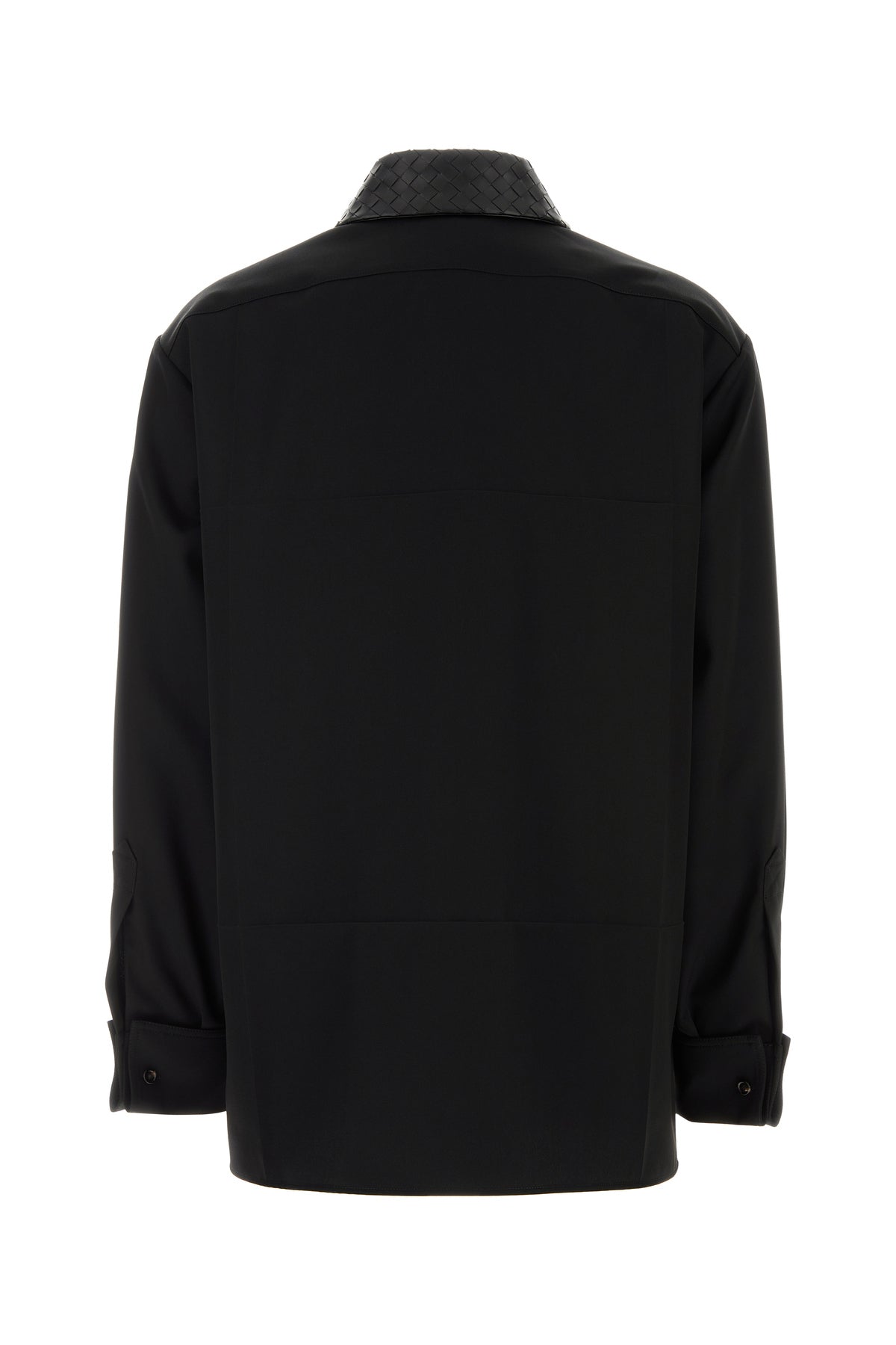 Bottega Veneta Camicia in lana nera, view 2