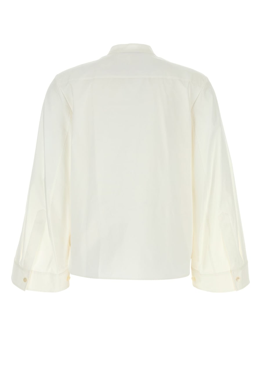 Tory Burch Camicia in popeline stretch bianco, view 2
