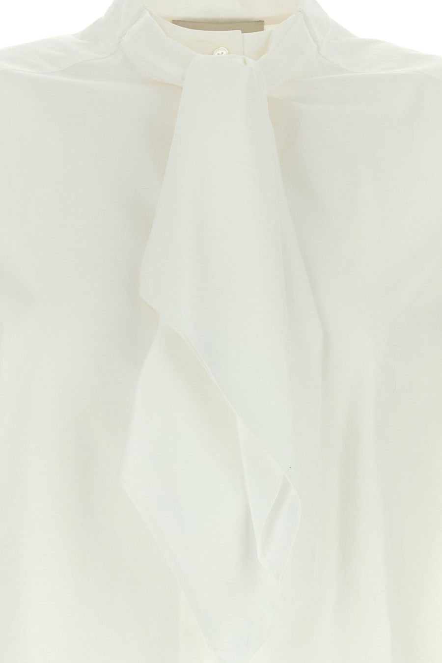 Tory Burch Camicia in popeline stretch bianco, view 3