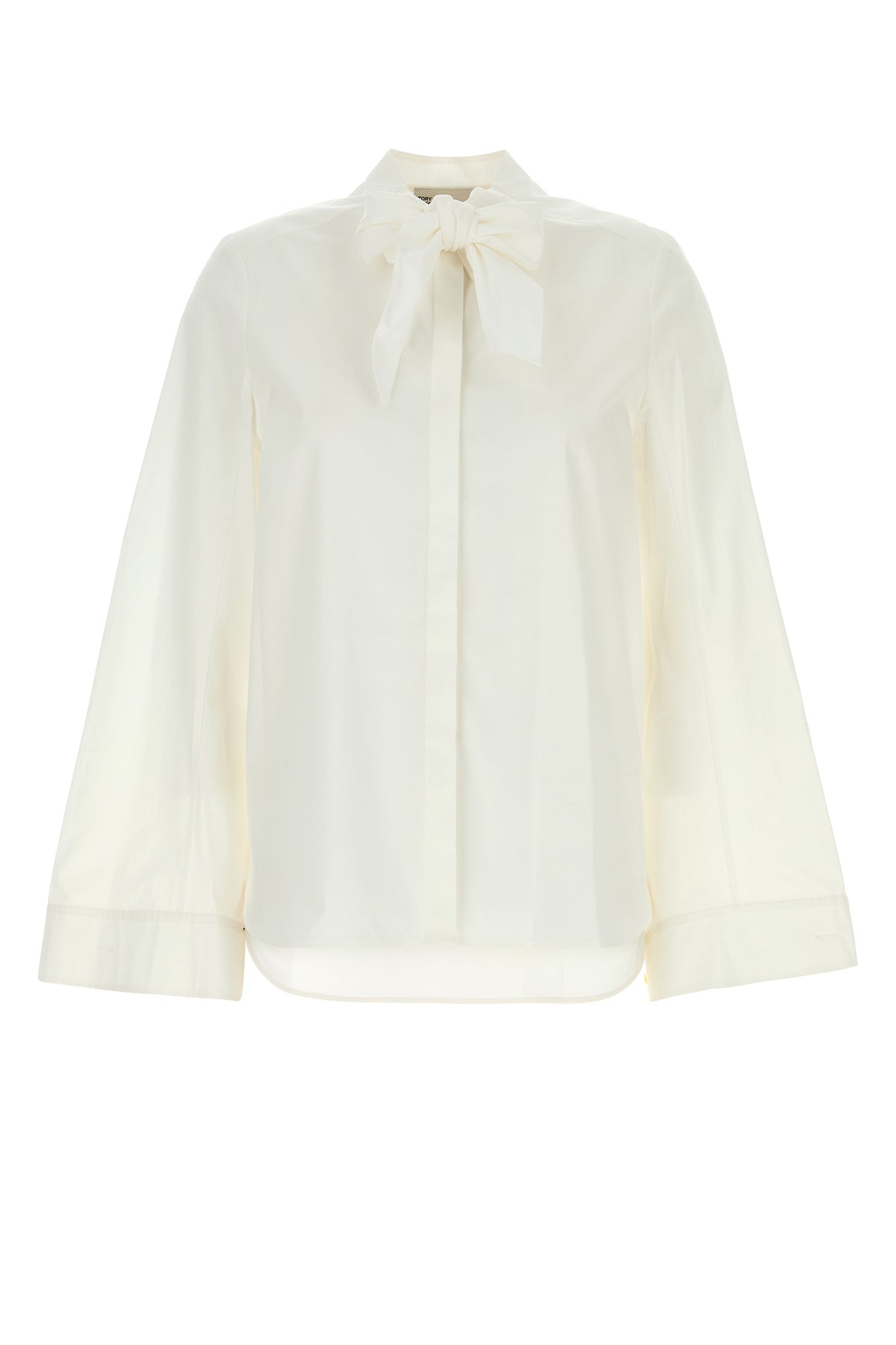 Tory Burch Camicia in popeline stretch bianco