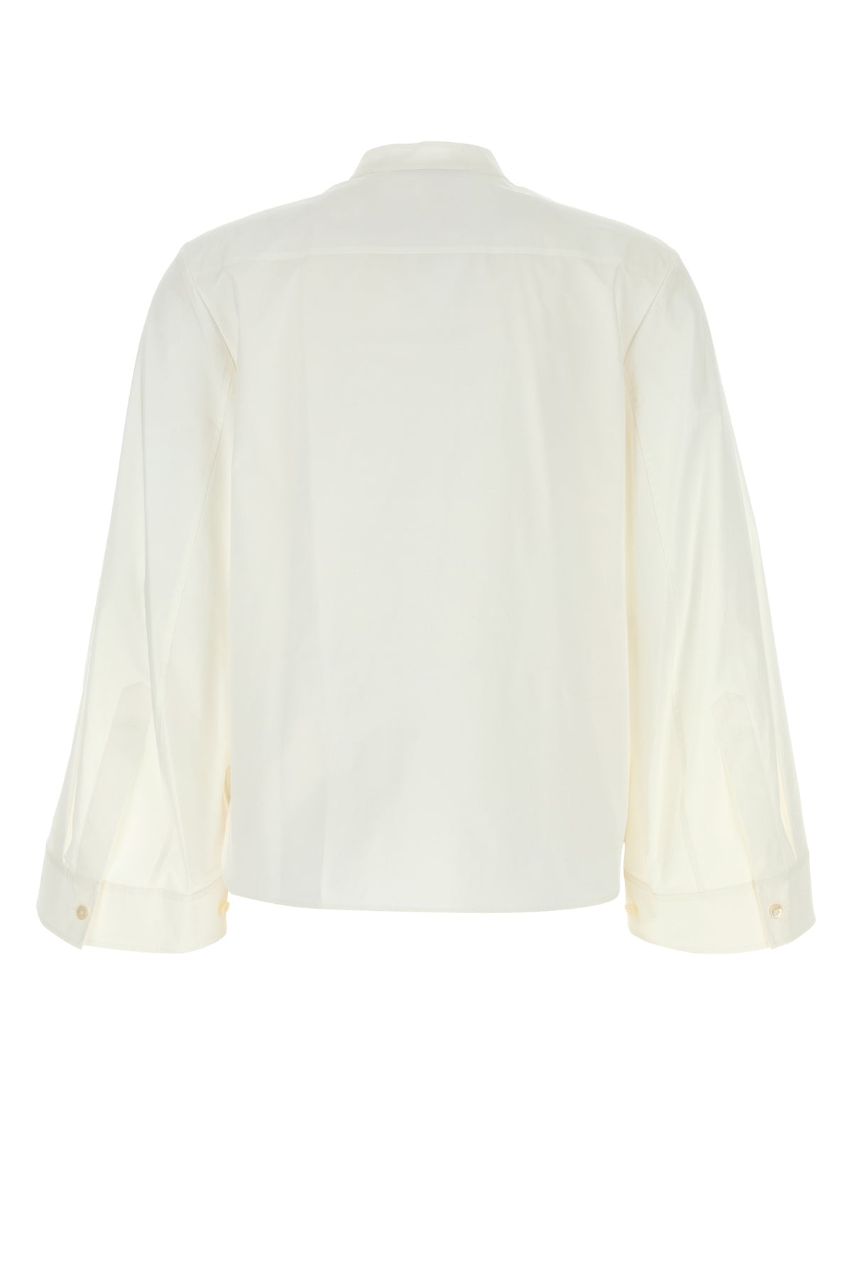 Tory Burch Camicia in popeline stretch bianco, view 2