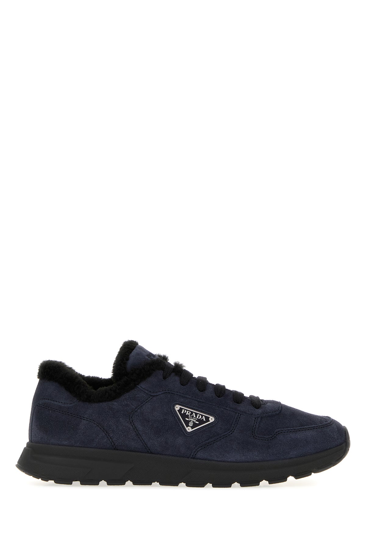Prada Sneakers Prax 2.0 in pelle scamosciata blu