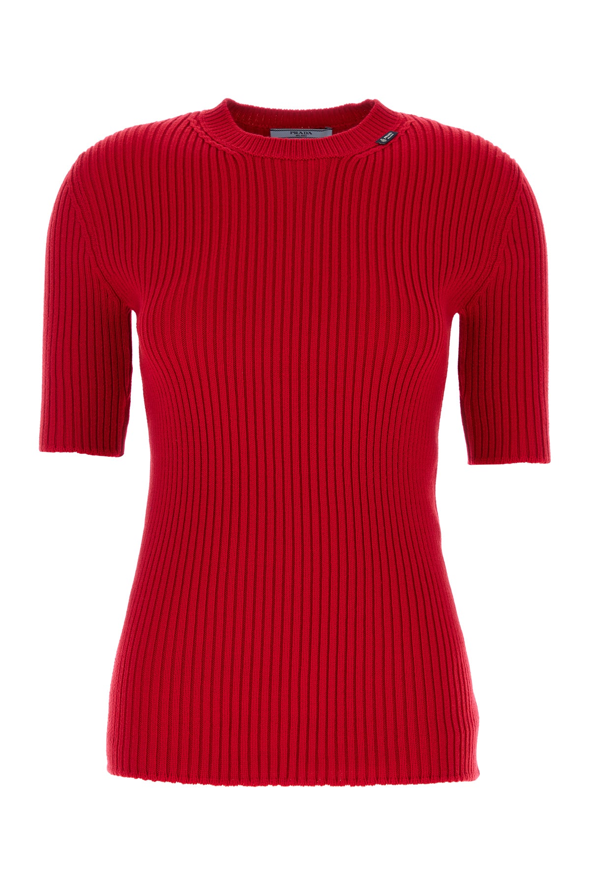 Prada Maglione in misto lana rossa