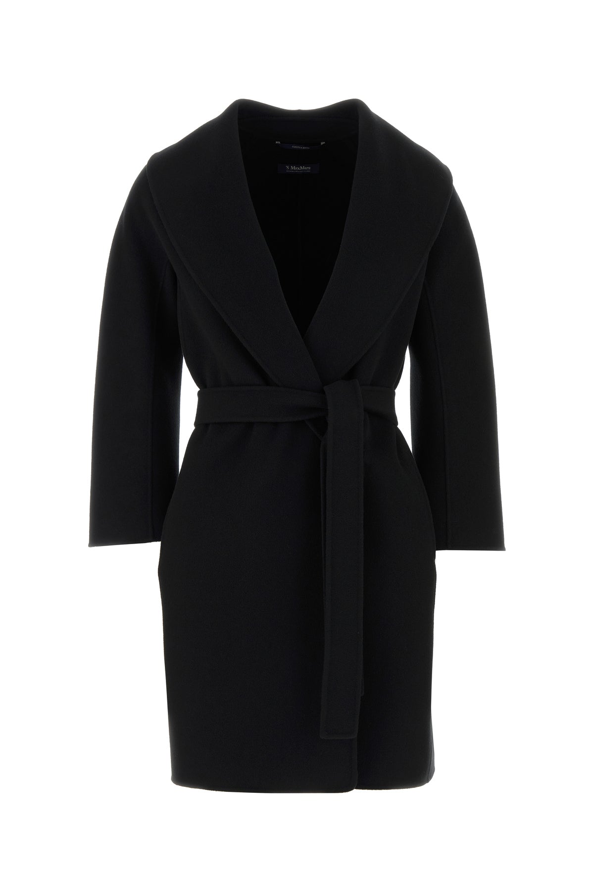 Max Mara Cappotto Messi in lana nera
