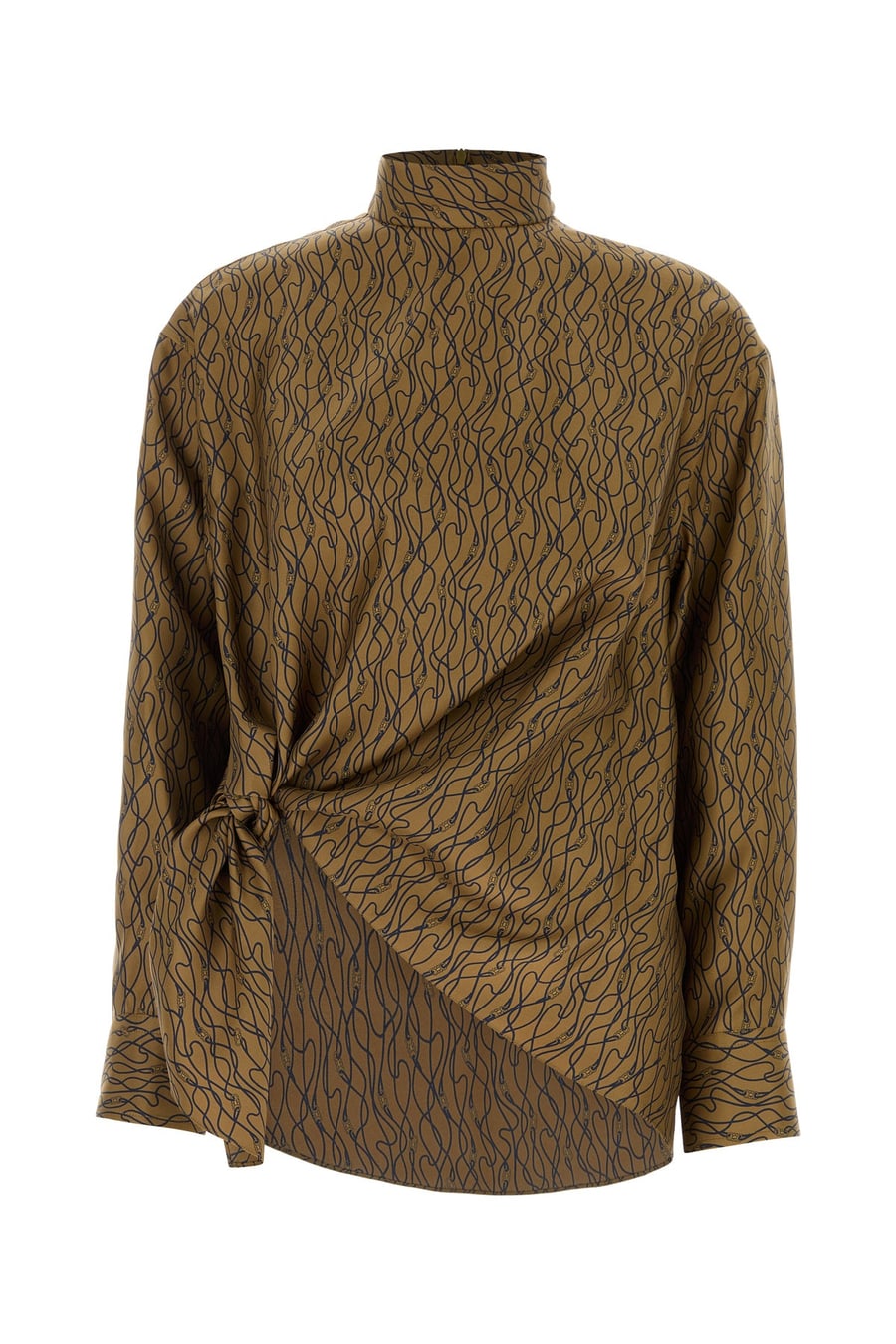 Ferragamo Blusa in seta stampata
