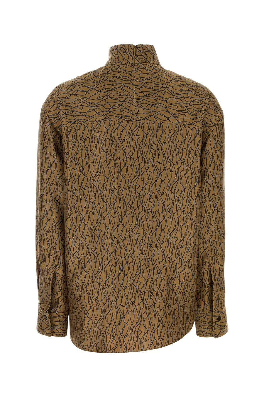 Ferragamo Blusa in seta stampata, view 2