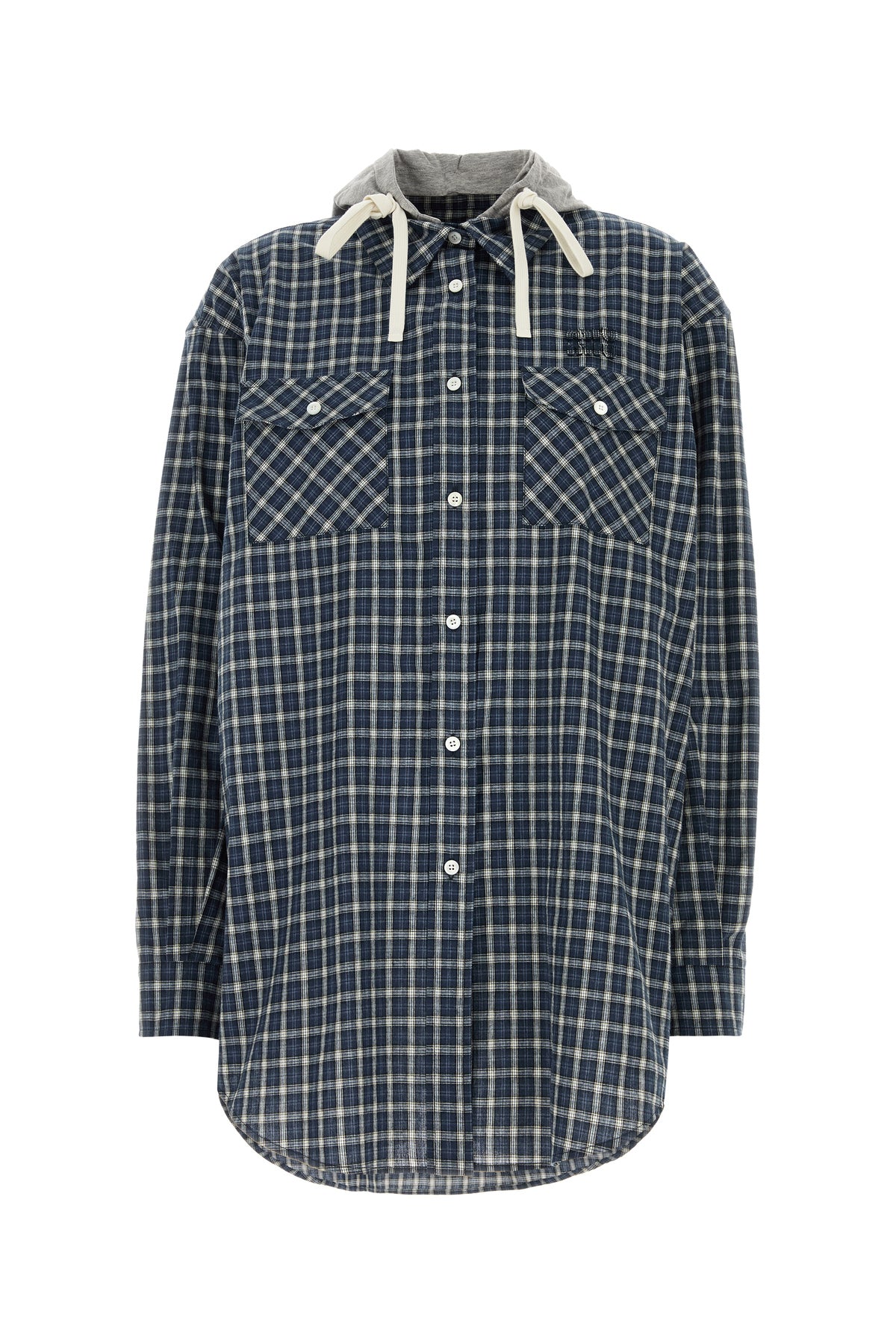 Miu Miu Camicia in flanella ricamata