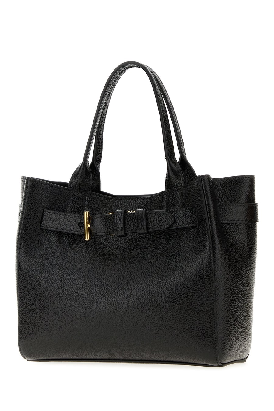 Tom Ford Borsa a mano in pelle nera, view 2