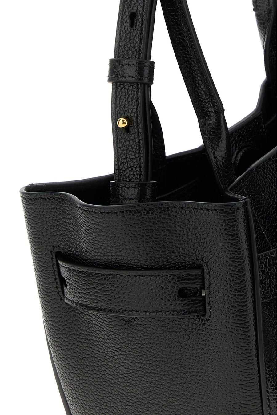 Tom Ford Borsa a mano in pelle nera, view 4